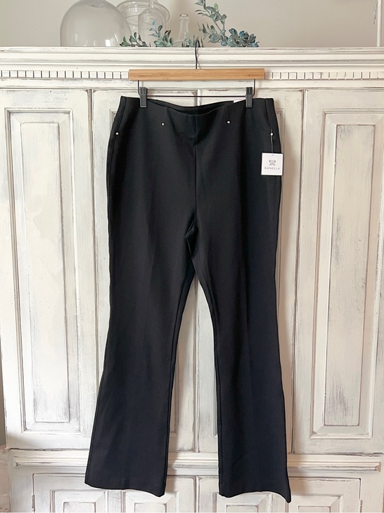 Rafaella Pants - 🟠NWT RAFAELLA Plus Comfort Fit Stretch Boot-Cut Pull On Pants in Black Sz 16